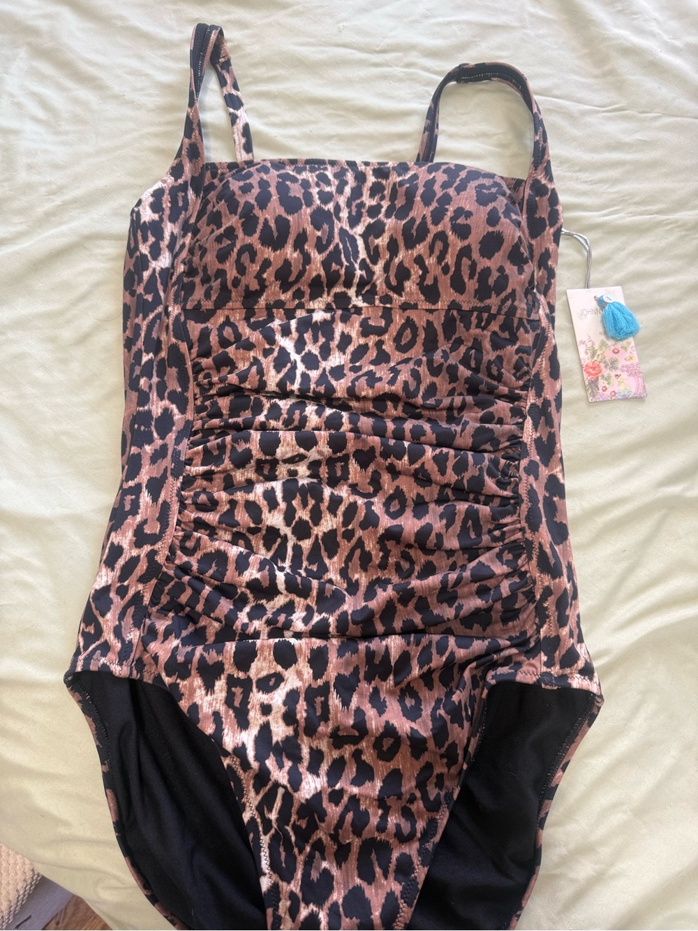 Johnny Was Girls Leopard-Print One-Piece in Brown and Black